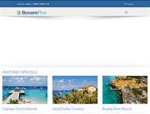 Tablet Screenshot of bonairepros.com